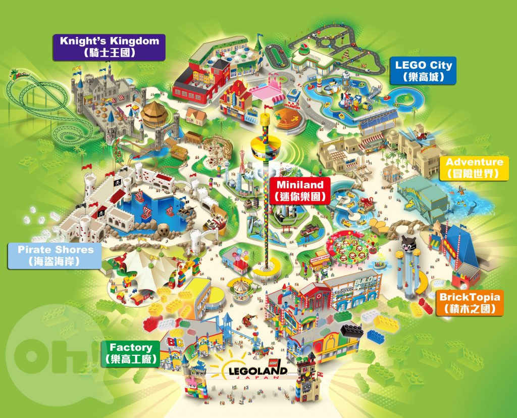 Legoland Nagoya Theme Park Map